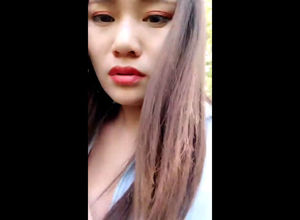 Japanese webcam woman LiuTing inhale